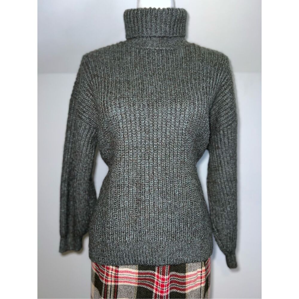 Old Navy Tunic Length Green Turtleneck Sweater MEDIUM